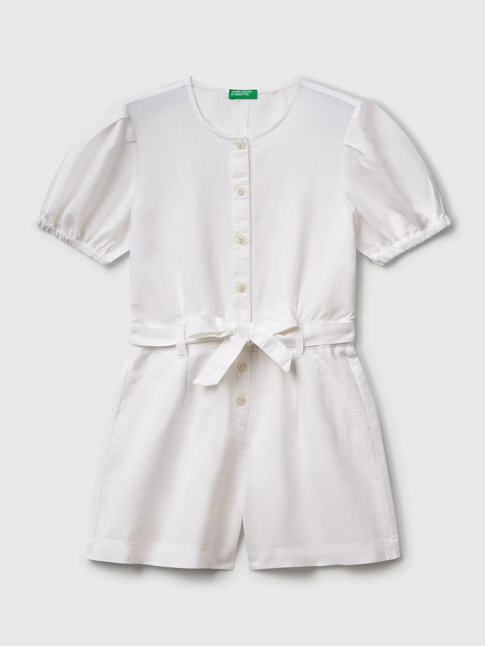 JUNIOR GIRL LINEN BLEND JUMPSUIT