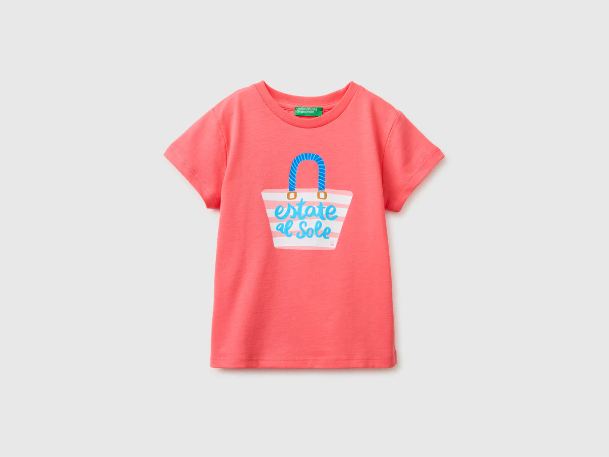 Cotton T-shirt with print