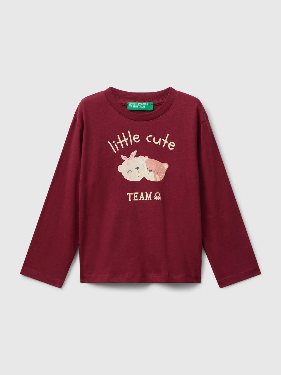 KID GIRL T-SHIRT WITH GLITTER PRINT
