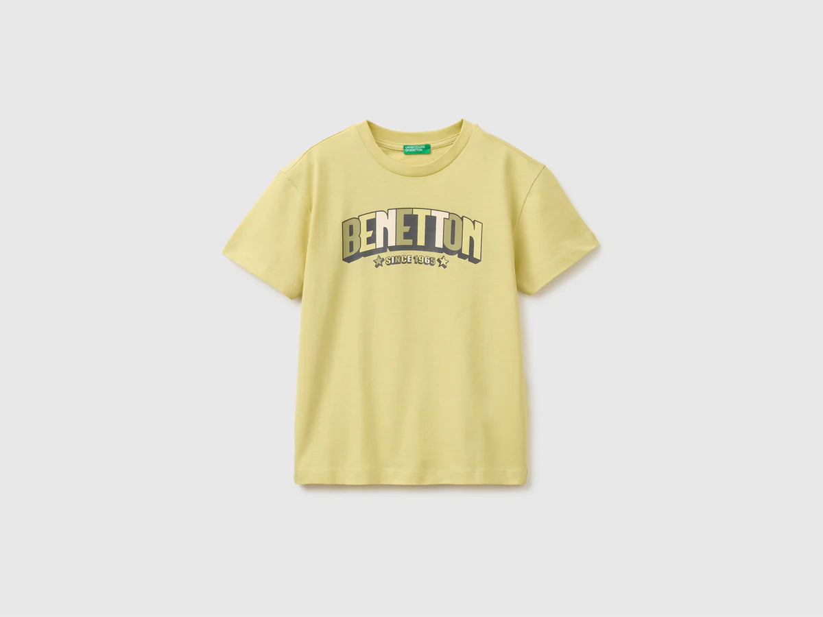 ORGANIC COTTON T-SHIRT WITH LOGO PRINT