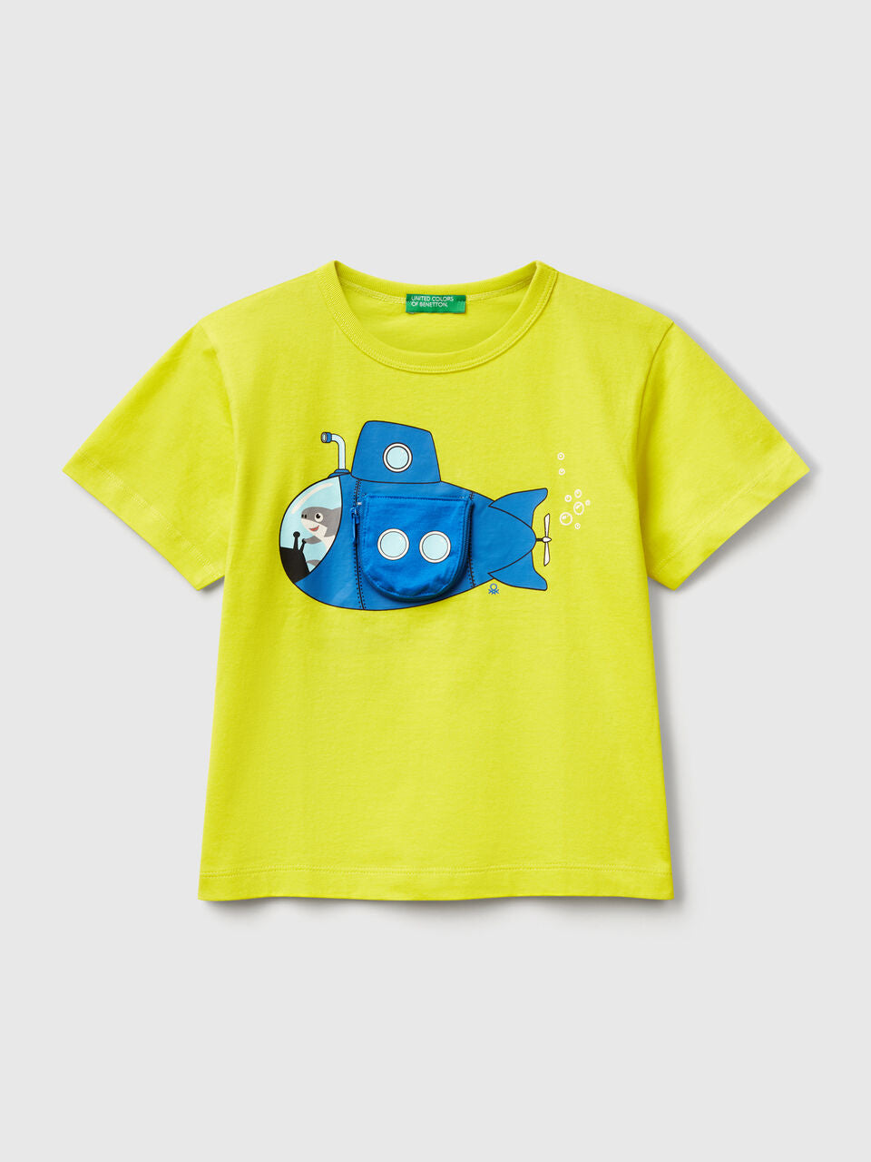 KID BOY T-SHIRT WITH SUBMARINE DETAIL