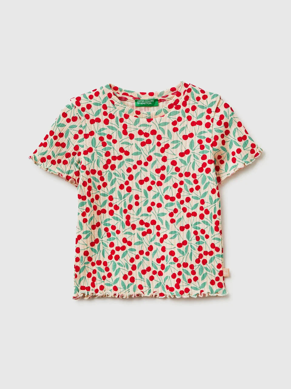 Cotton ribbed T-shirt