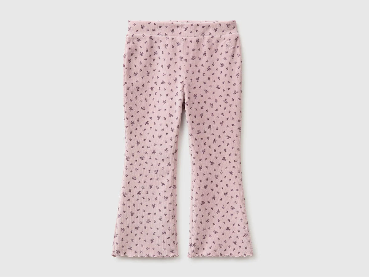 PRINTED CHENILLE TROUSERS