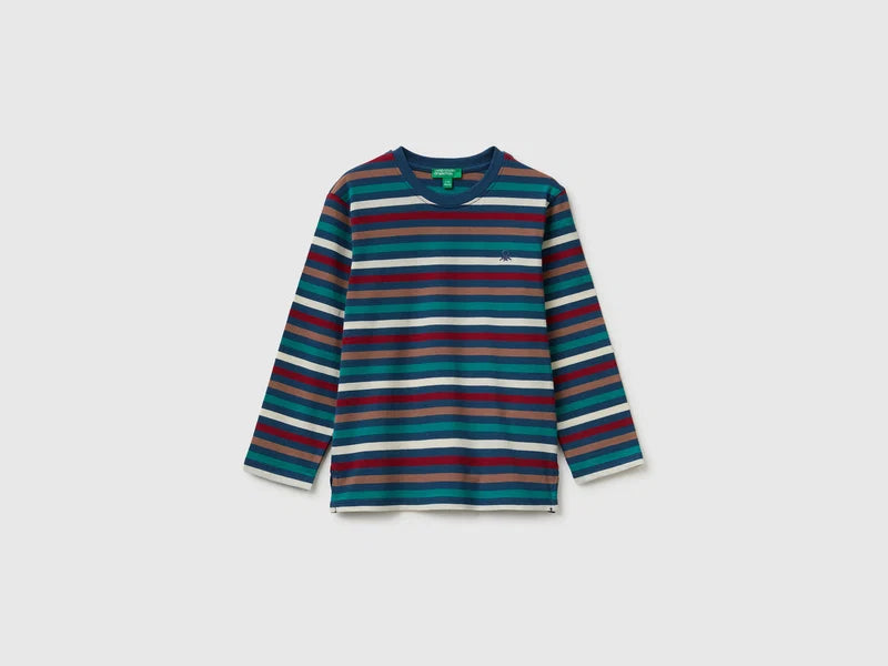 Striped organic cotton t-shirt