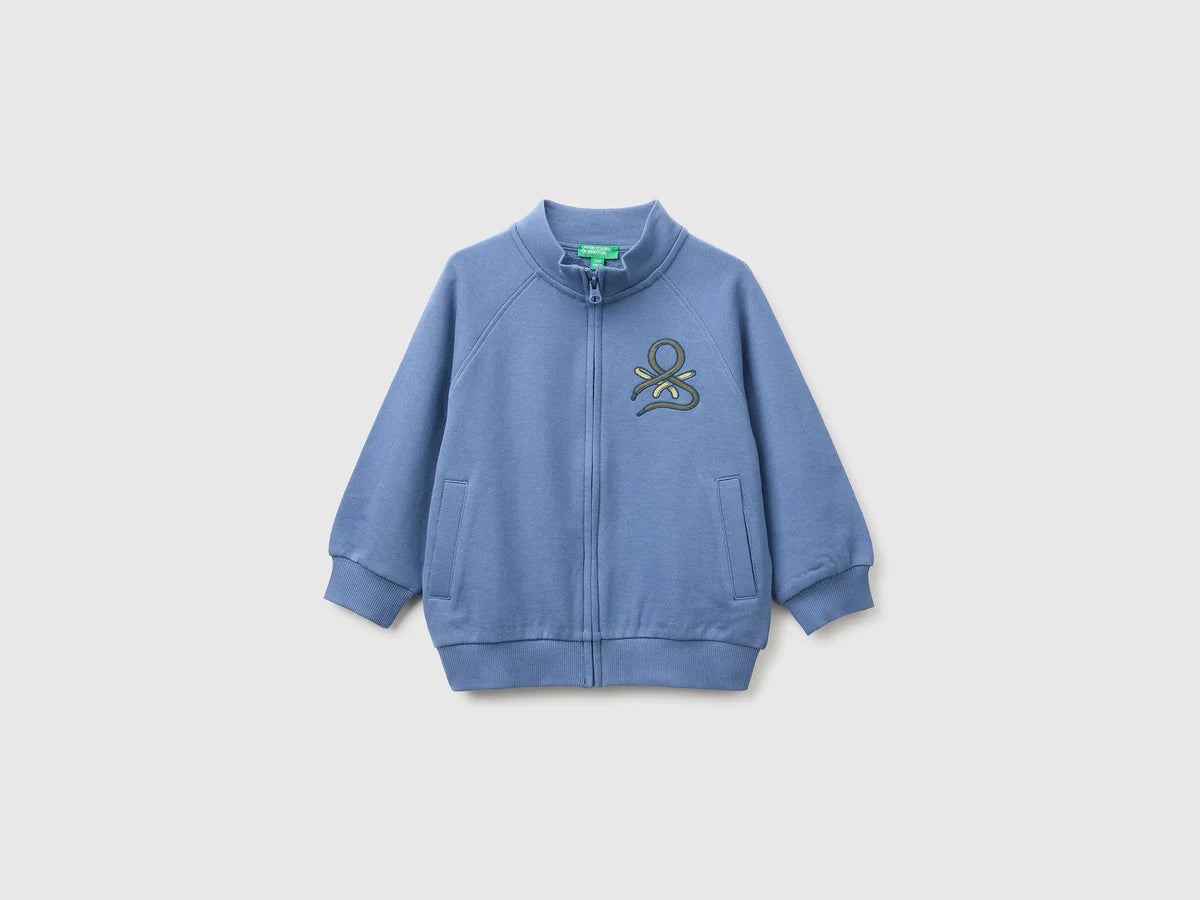 Zip up sweatshirt with logo