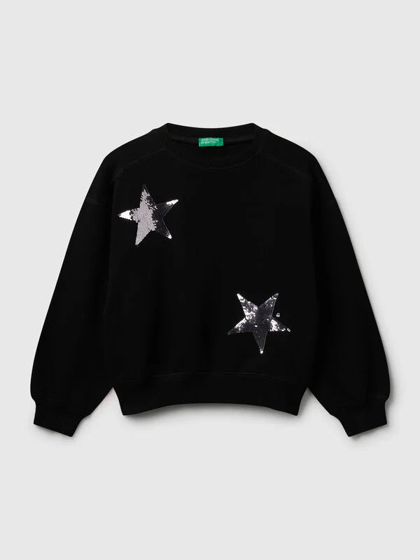 JUNIOR GIRL GLITTER SWEATSHIRT