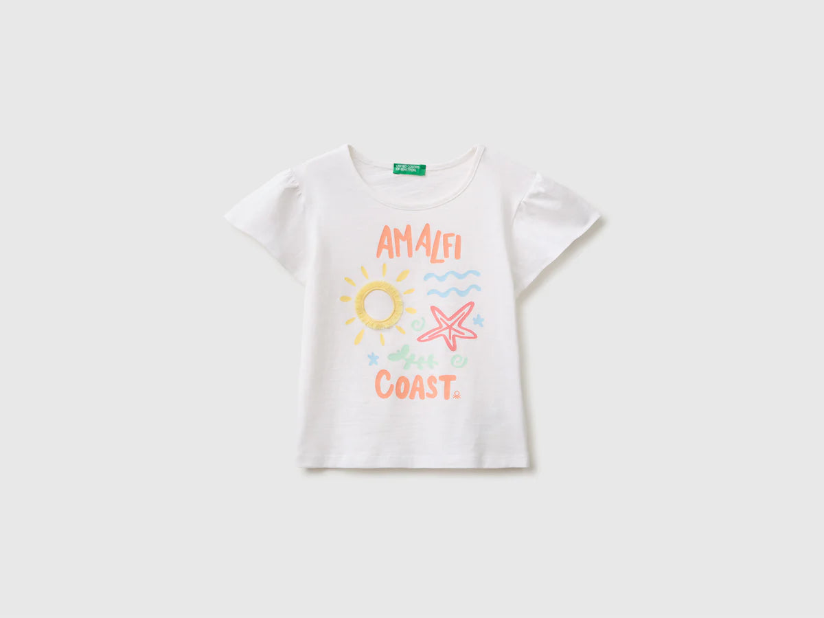Cotton T-shirt with print