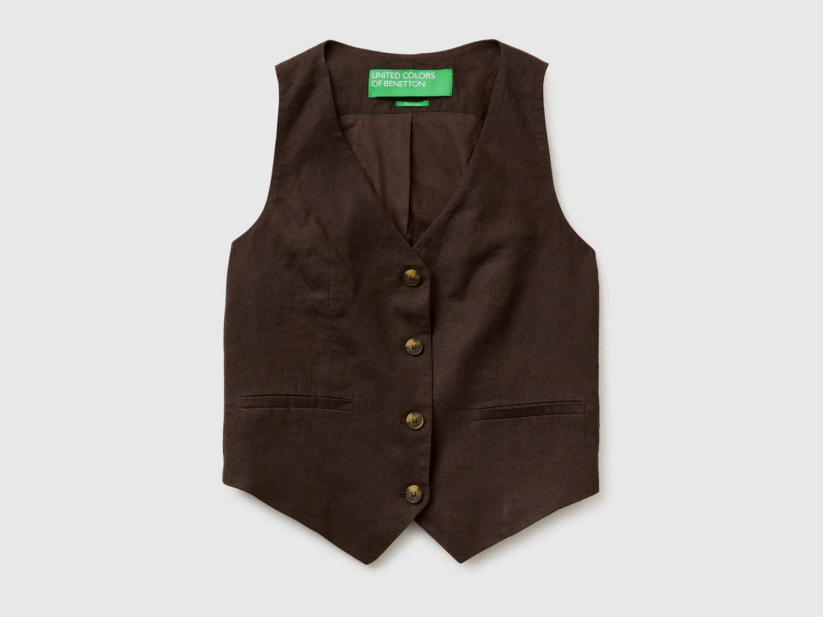 100%Linen waistcoat
