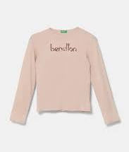 JUNIOR GIRL GLITTER LOGO LONG SLEEVE