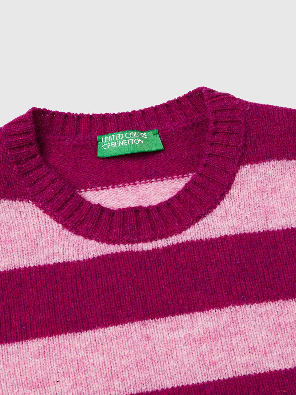 STRIPED SWEATER IN PURE SHETLAND WOOL