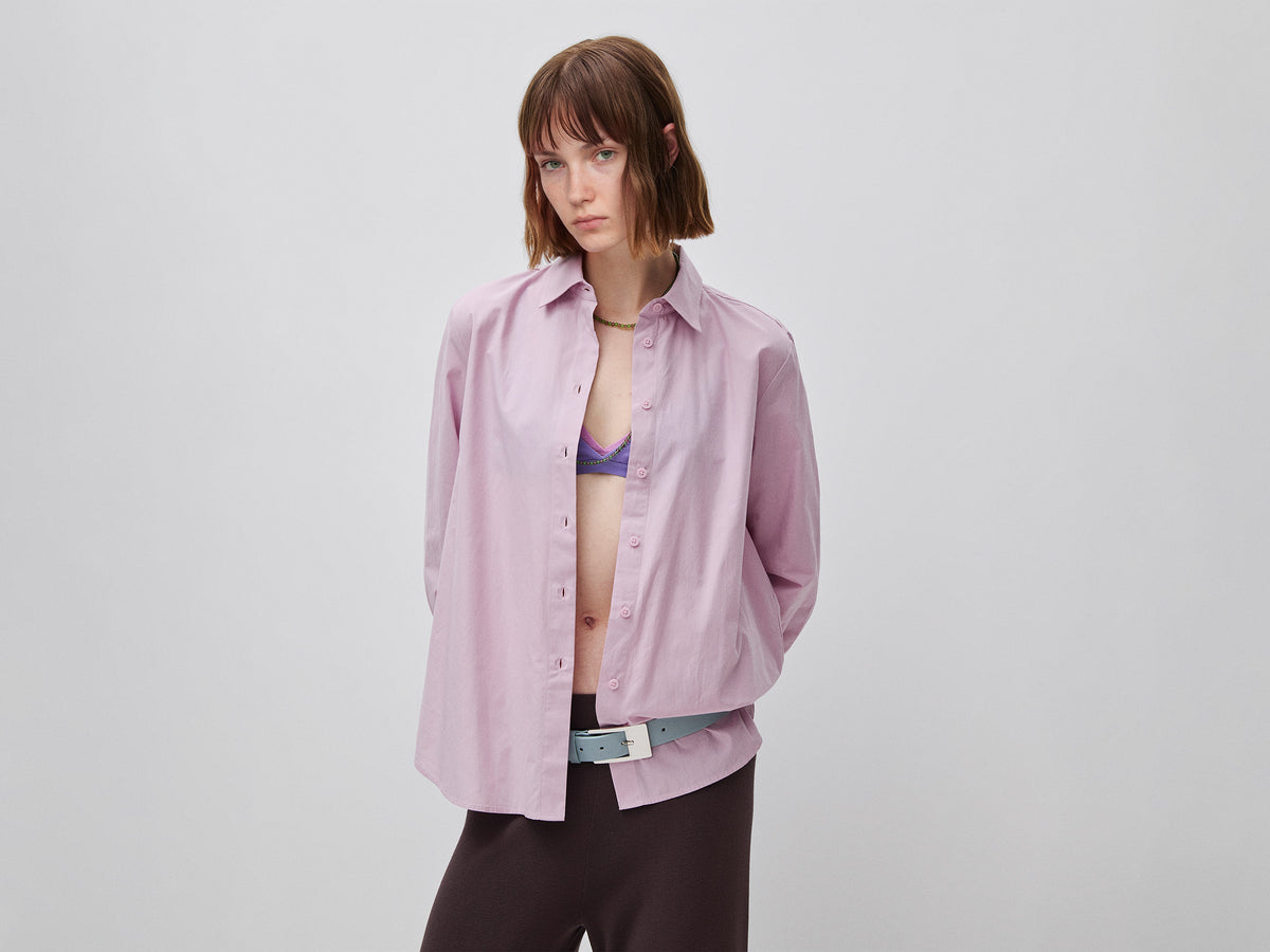 Relaxed fit cotton shirt