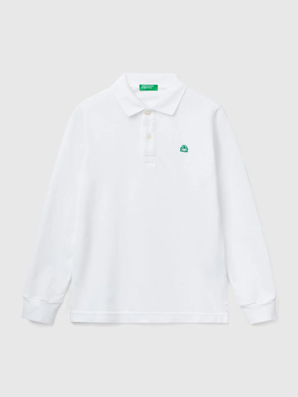 Long sleeve cotton polo