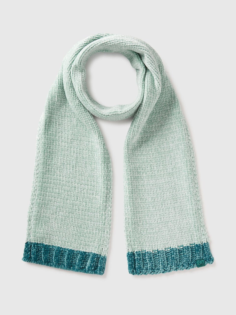 CHENILLE colour block scarf