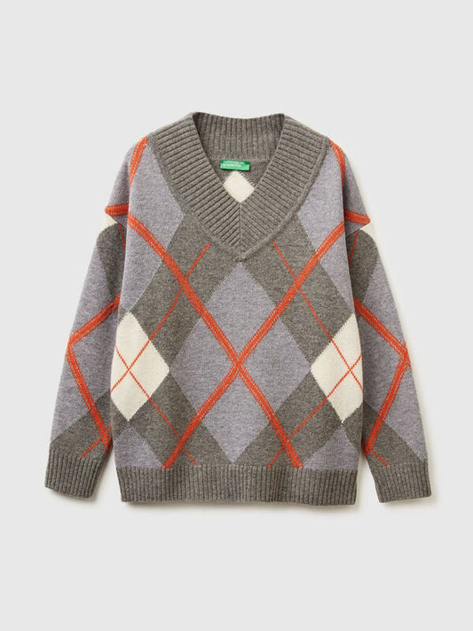 DIAMOND INLAY JUMPER