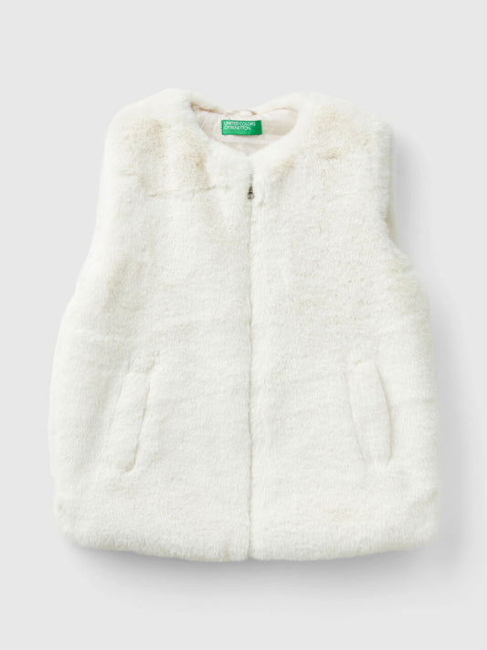 JUNIOR GIRL FAUX FUR GILLET