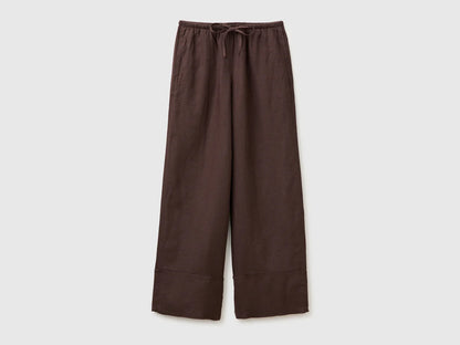 LINEN CUFFED TROUSERS