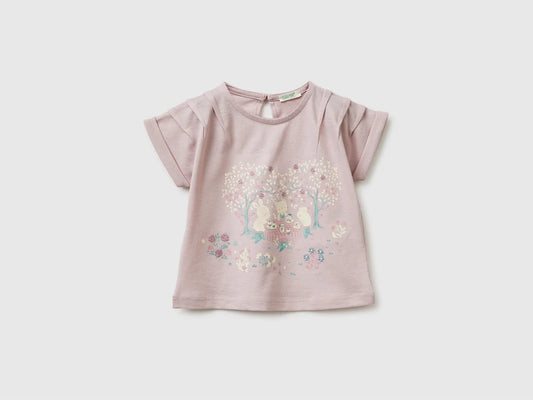 COTTON T-shirt with embroidered detail