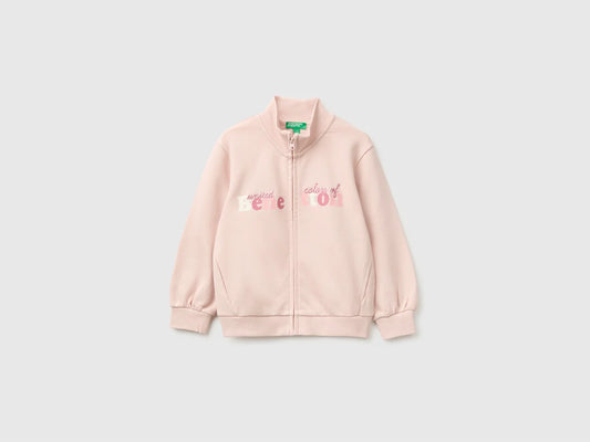 Zip up sweatshirt with logo