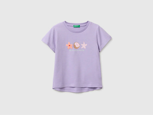 COTTON T-SHIRT WITH PRINTED DETAIL