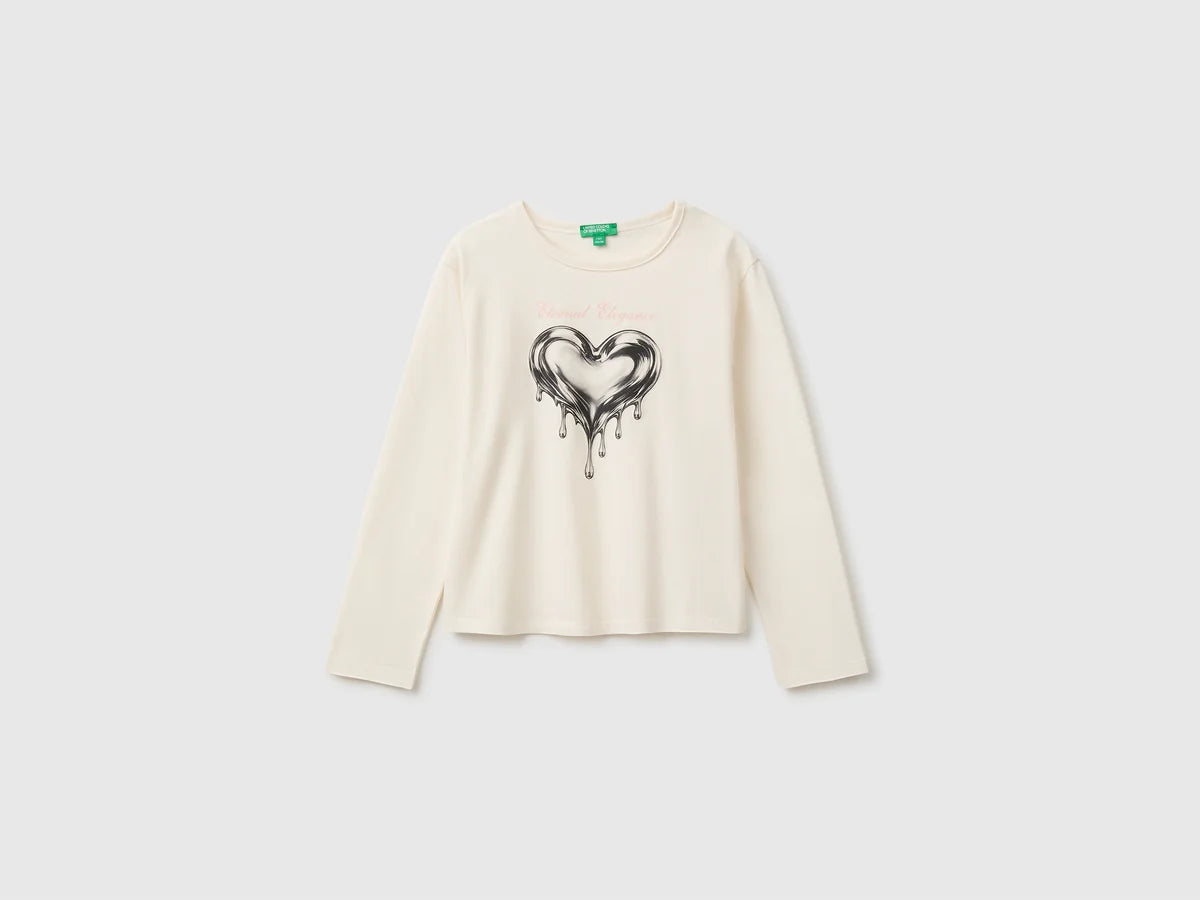 LONG SLEEVE T-SHIRT WITH PRINT