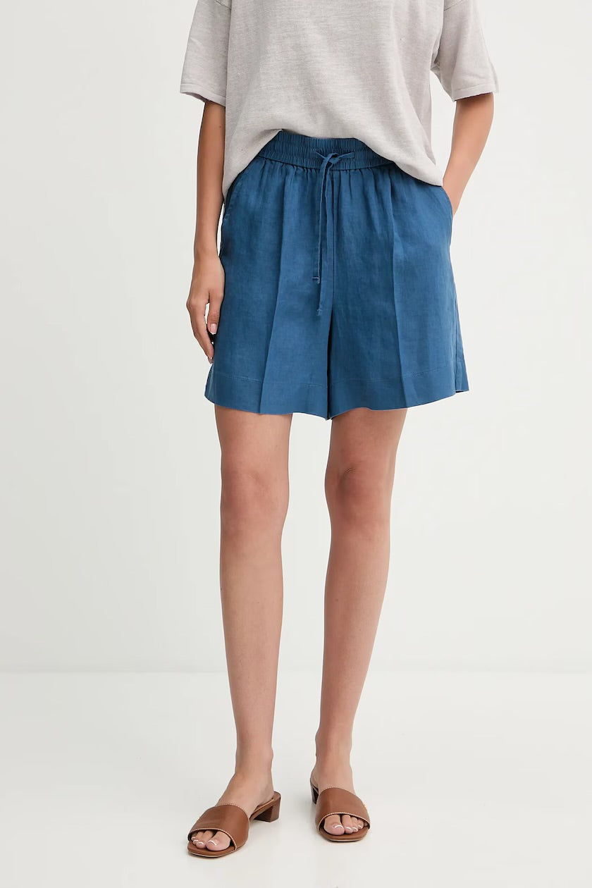 Linen drawstring shorts