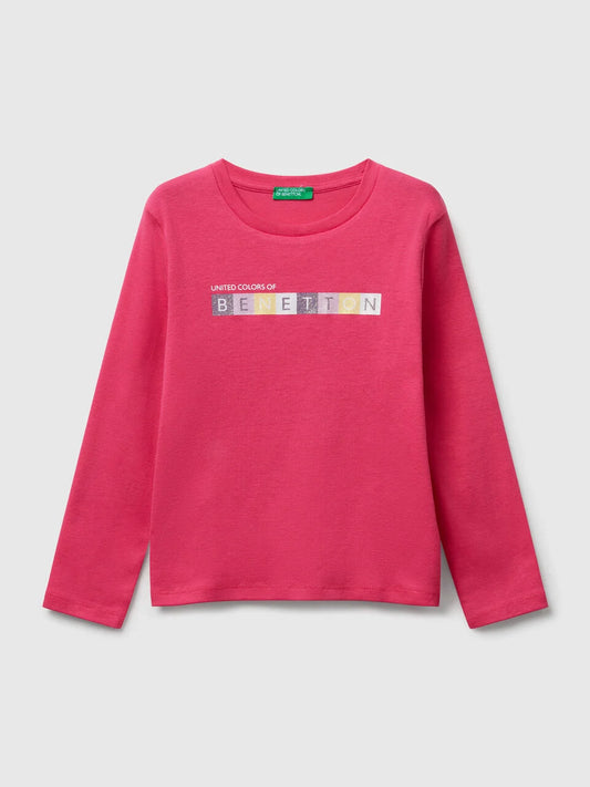 KID GIRL LONG SLEEVE COTTON T-SHIRT
