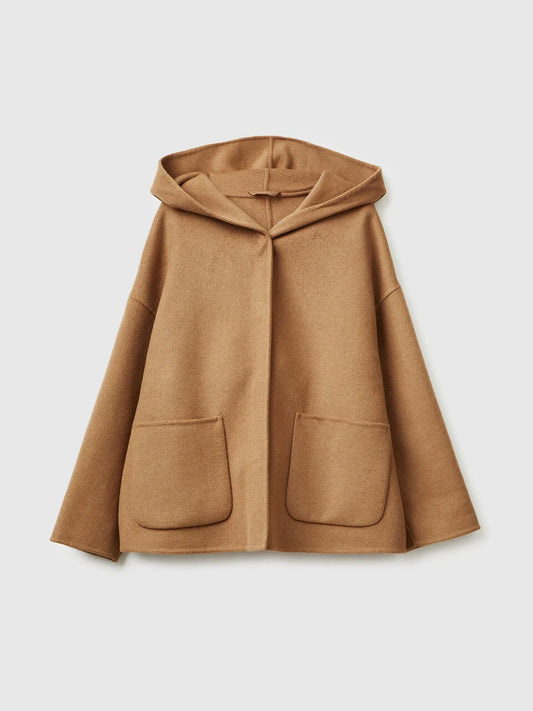 ARRIVALS
JACKET WITH HOOD IN WOOL BLEND