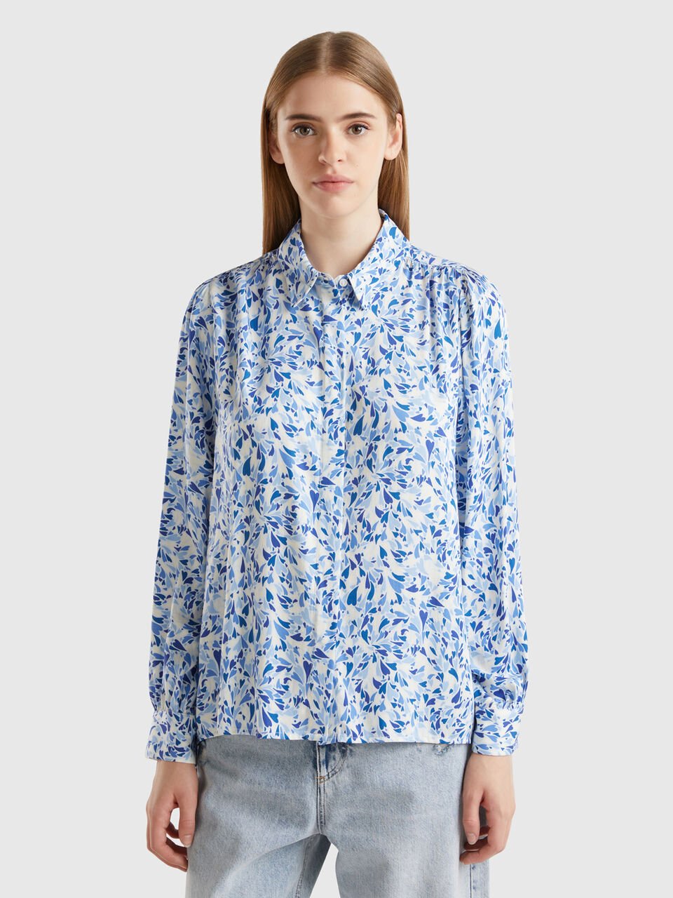 FLOWY HEART BLOUSE