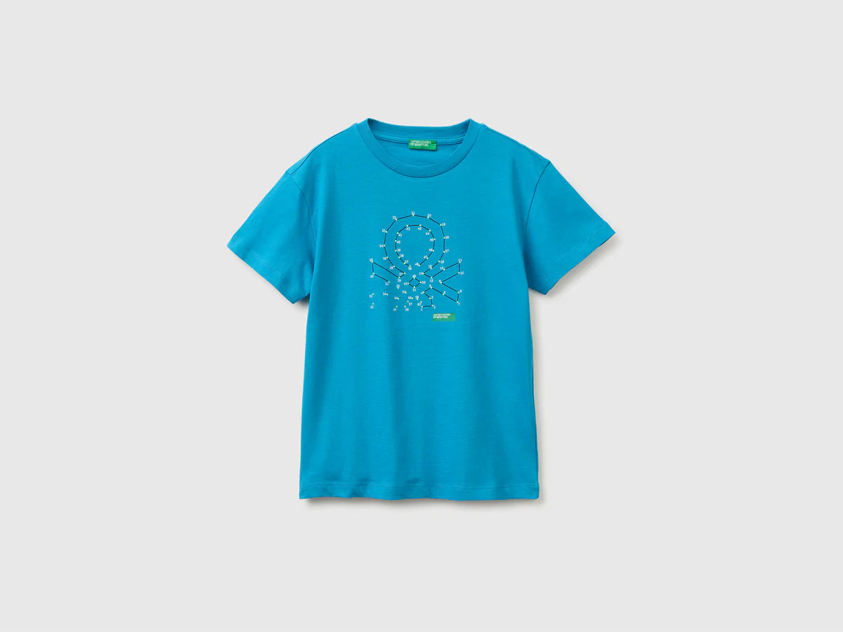 ORGANIC COTTON T-SHIRT WITH LOGO PRINT
