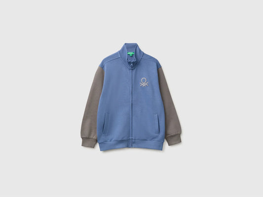100% COTTON ZIP UP SWEATSHIRT