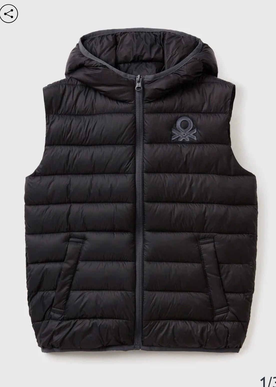 junior boy black gilet