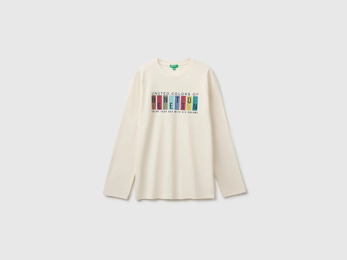 100% COTTON LONG SLEEVE T-SHIRT