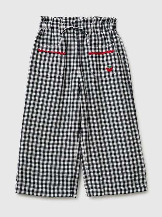 Gingham trousers