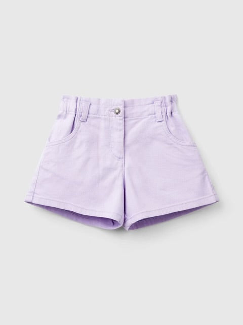 Junior girls lilac Denim Shorts