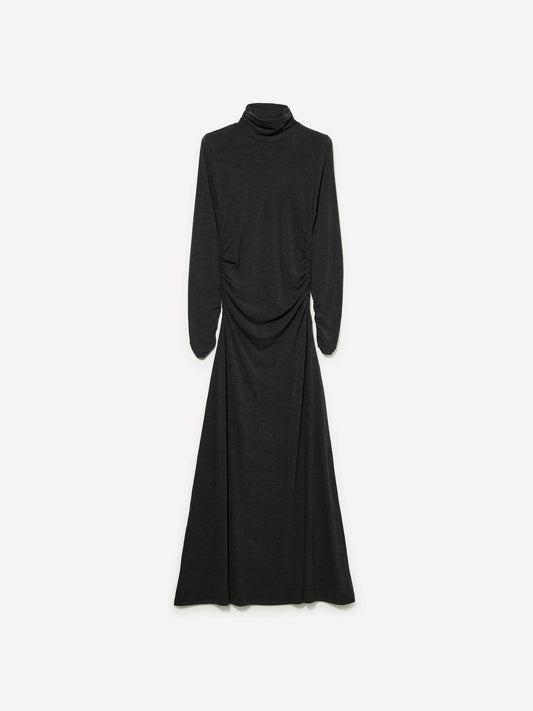 LONG DRESS WITH RUCHING