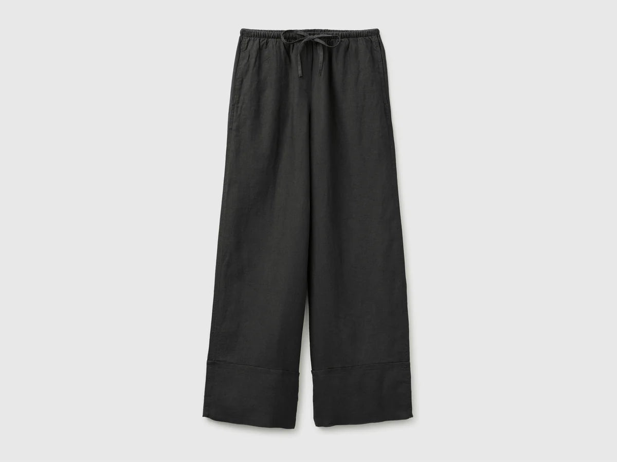 LINEN CUFFED TROUSERS