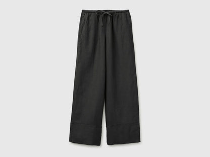 LINEN CUFFED TROUSERS