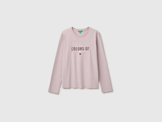 Long sleeve T-shirt with embroidery