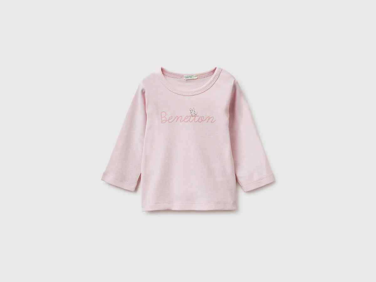 Cotton long sleeve T-shirt