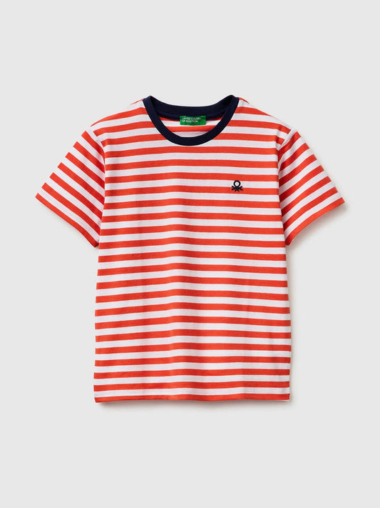 Striped short sleeve T-shirt