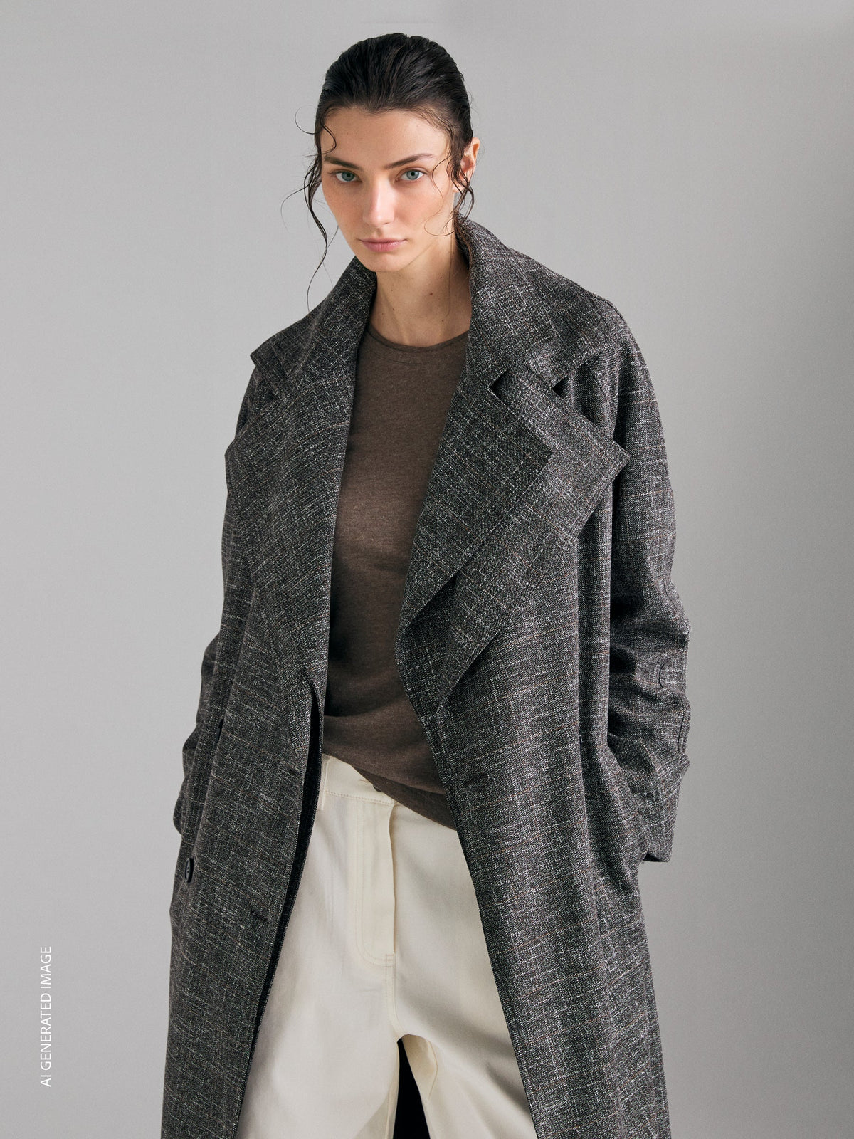 Relaxed trench coat