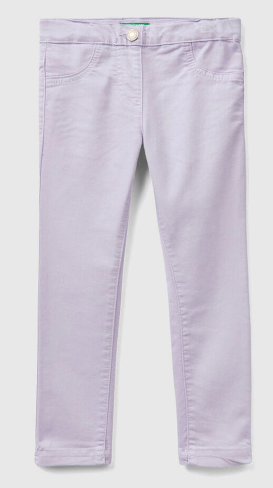 Kid girl jeggings in stench cotton