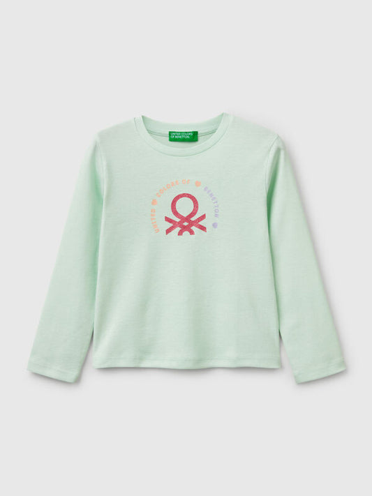 KID GIRL ORGANIC COTTON LONG SLEEVE T-SHIRT