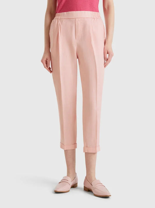LADIES LINEN classic trousers