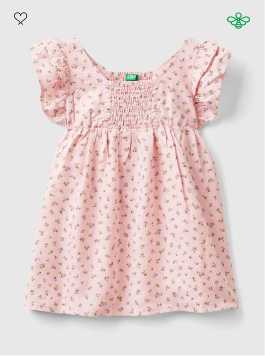 Toddler girl linen blend dress