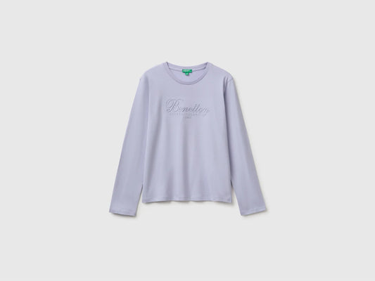 Long sleeved T-shirt with embroidery