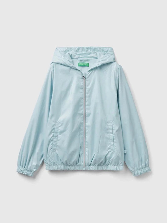 Junior Girls Blue Rain Defender Jacket