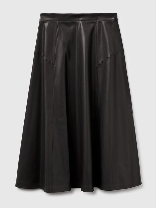 IMITATION LEATHER SKIRT