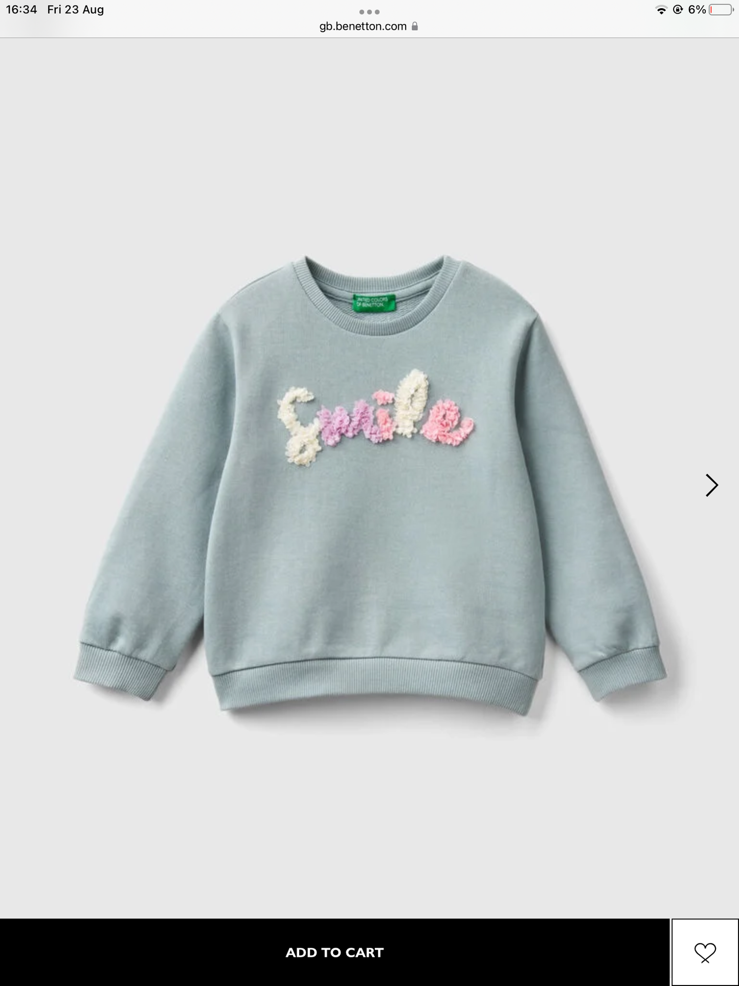 KID GIRL, PETAL DETAIL SWEATSHIRT