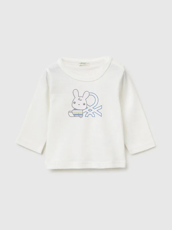 T-SHIRT IN ORGANIC COTTON WITH PRINT